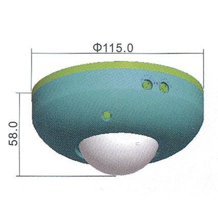 Détecteur de mouvement PIR B 360° 1200W/230V blanc