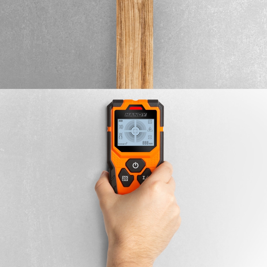 Détecteur multifonction numérique 9V (1x6LR61) IP54 orange