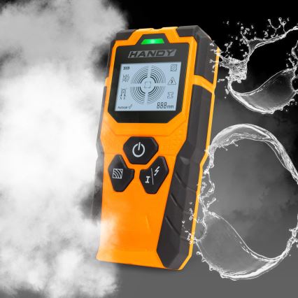 Détecteur multifonction numérique 9V (1x6LR61) IP54 orange
