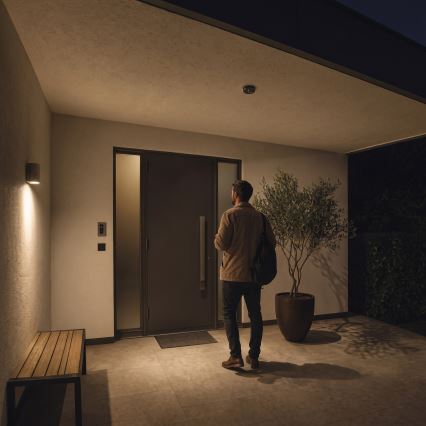 Détecteur PIR extérieur de mouvement et crépusculaire 2000W/230V IP65 noir