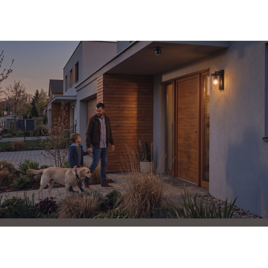 Détecteur PIR extérieur de mouvement et de crépuscule 1200W/230V IP65 noir