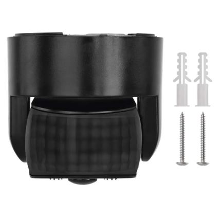 Détecteur PIR extérieur de mouvement et de crépuscule 1200W/230V IP65 noir