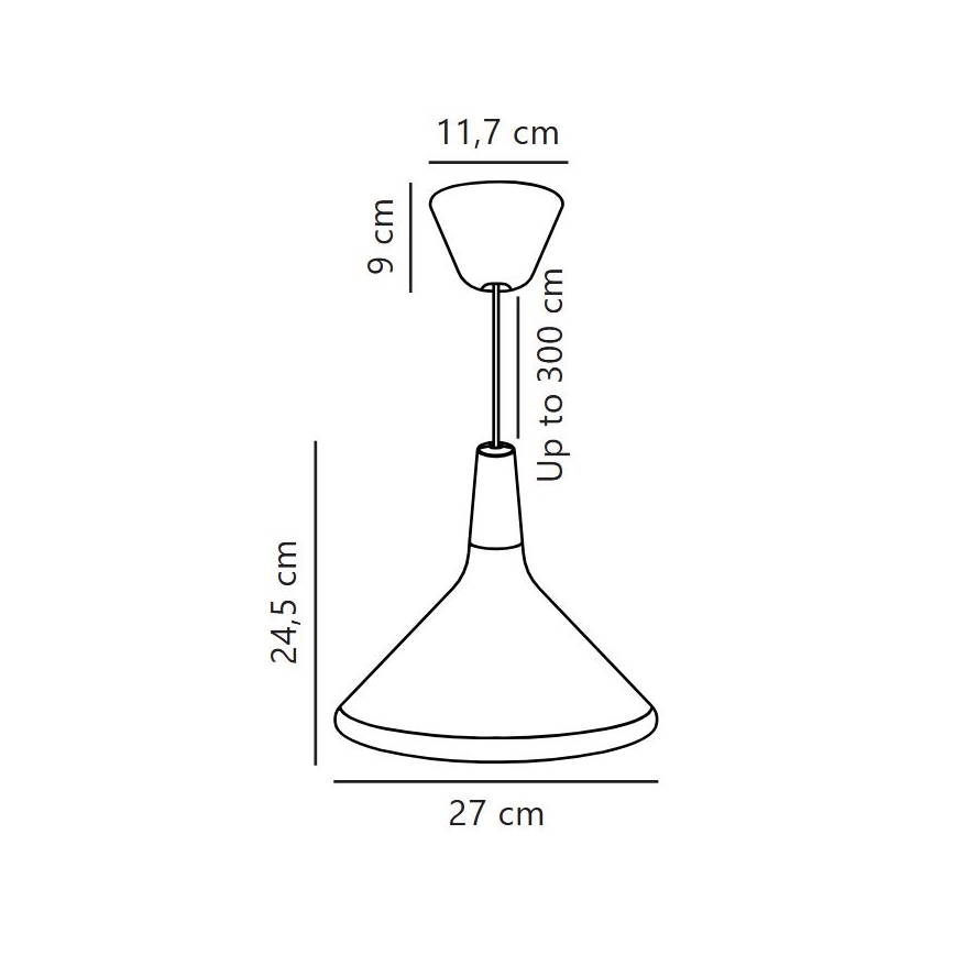 DFTP by Nordlux - Suspension filaire NORI 1xE27/40W/230V