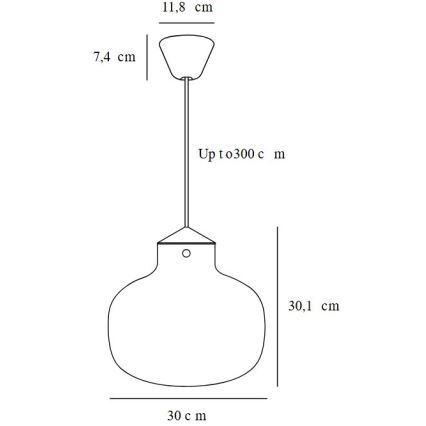 DFTP by Nordlux - Suspension filaire RAITO 1xE27/25W/230V