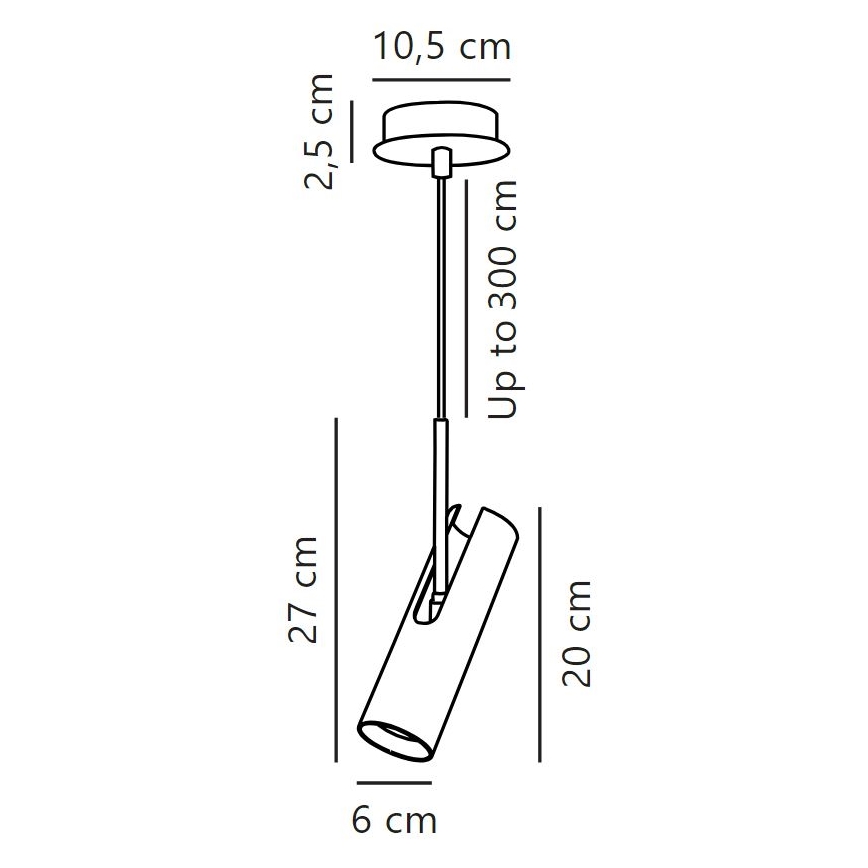 DFTP by Nordlux - Suspension sur câble MIB 1xGU10/8W/230V blanche