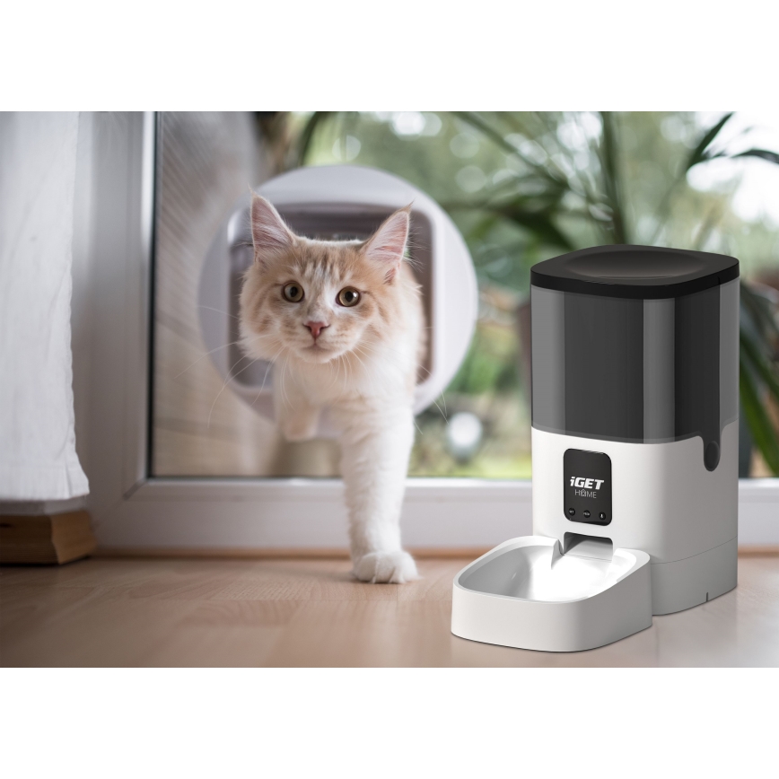Distributeur automatique de nourriture avec micro 6l/230V Wi-Fi