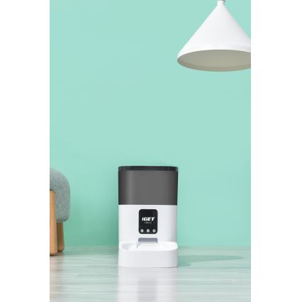 Distributeur automatique de nourriture avec micro 6l/230V Wi-Fi