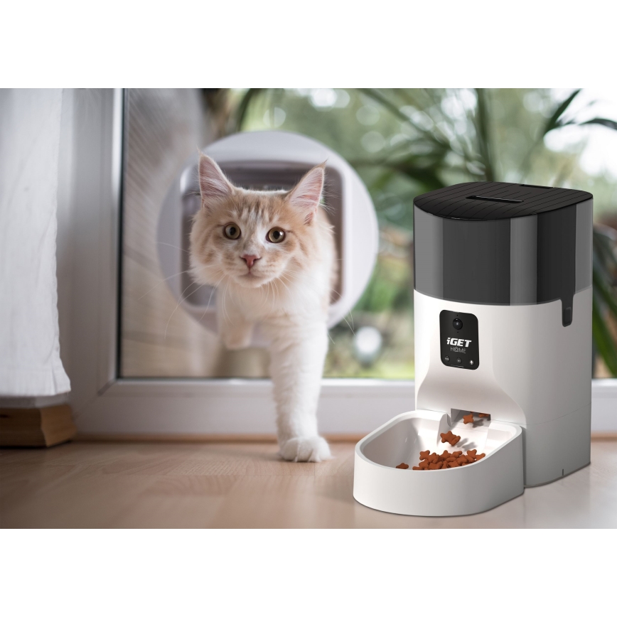 Distributeur automatique de nourriture avec micro et caméra 9l/230V Wi-Fi