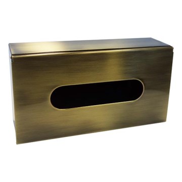 Distributeur de mouchoirs 25 x 13 cm, bronze