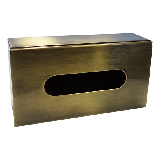 Distributeur de mouchoirs 25 x 13 cm, bronze