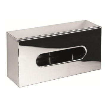 Distributeur de mouchoirs 25x13 cm inox/argenté