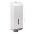 Distributeur de savon 10x32 cm inox/blanc