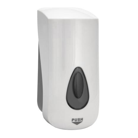 Distributeur de savon 11,5 x 24,5 cm, blanc