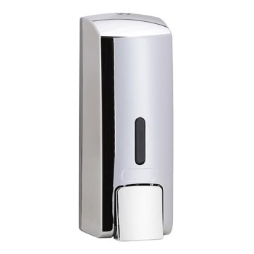Distributeur de savon 6,5 x 18,5 cm argenté