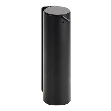 Distributeur de savon 6,6 x 23,5 cm, acier inoxydable/noir