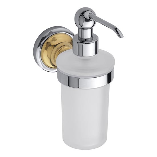 Distributeur de savon 8x19 cm argenté/doré