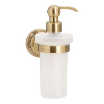 Distributeur de savon 8x19 cm, finition bronze