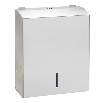 Distributeur de serviettes 28x35 cm acier inoxydable/argenté