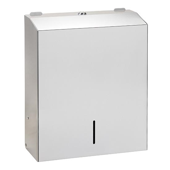 Distributeur de serviettes 28x35 cm acier inoxydable/argenté
