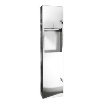 Distributeur de serviettes 31x122,5 cm acier inoxydable/argenté