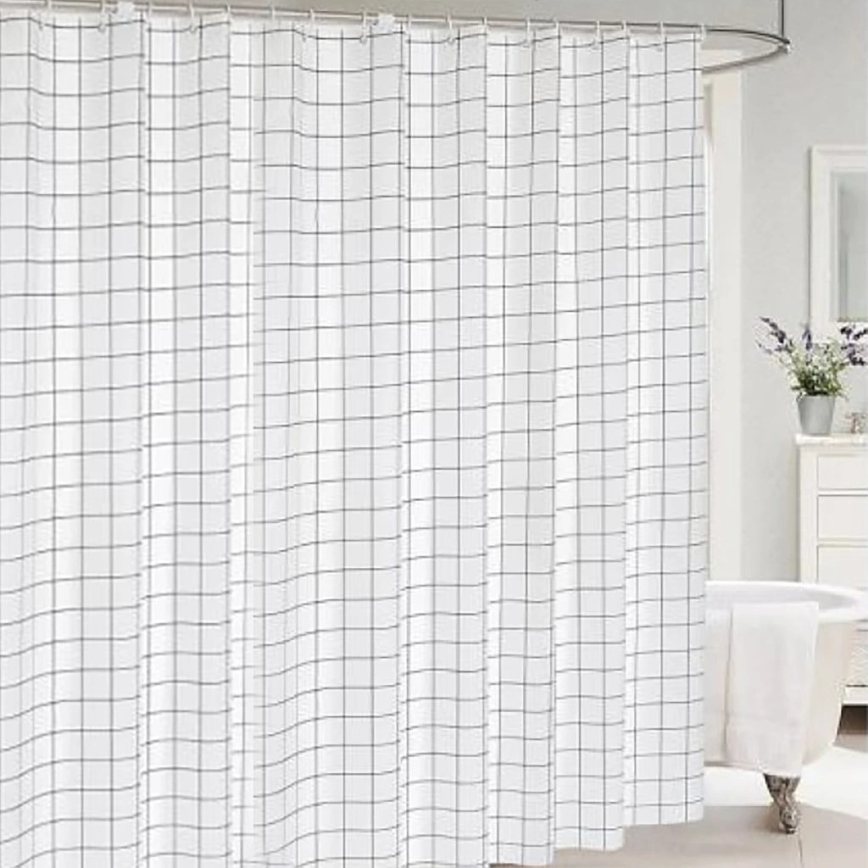 Douche rideau TORO EASY 178x199 cm blanc/noir