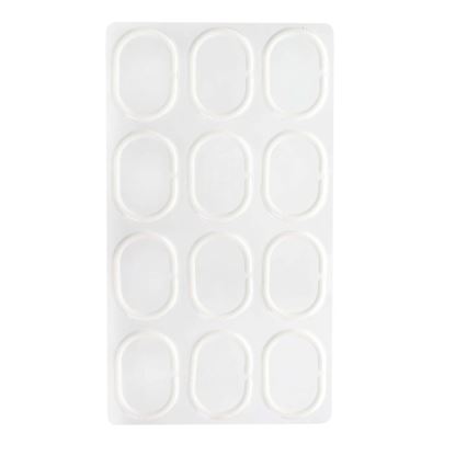 Douche rideau TORO EASY 178x199 cm blanc/noir