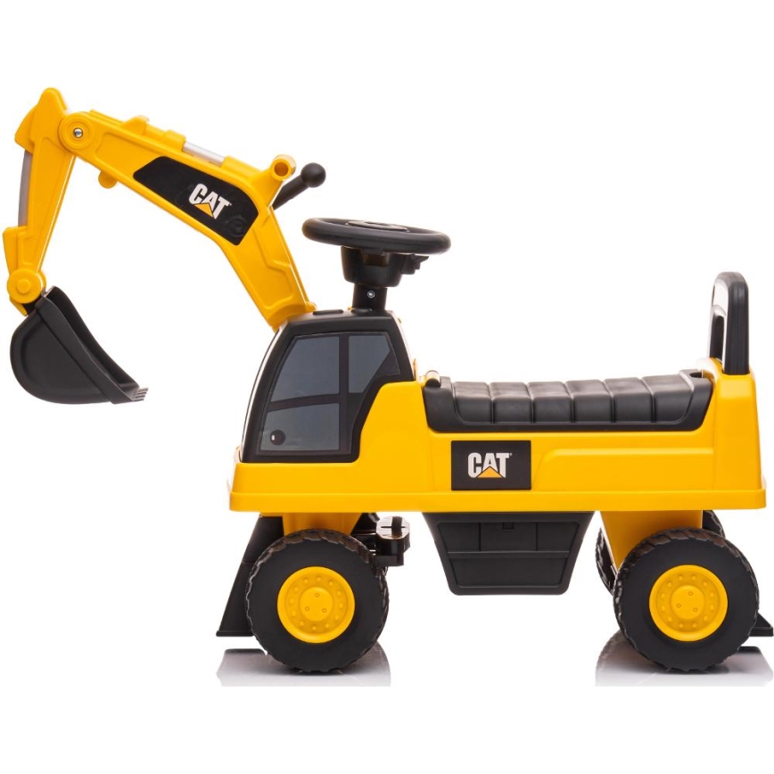 Draisienne voiture excavateur CAT 2xAA jaune/noir