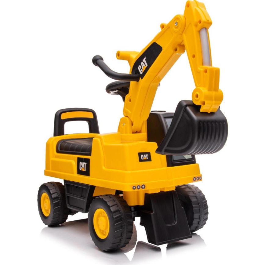 Draisienne voiture excavateur CAT 2xAA jaune/noir