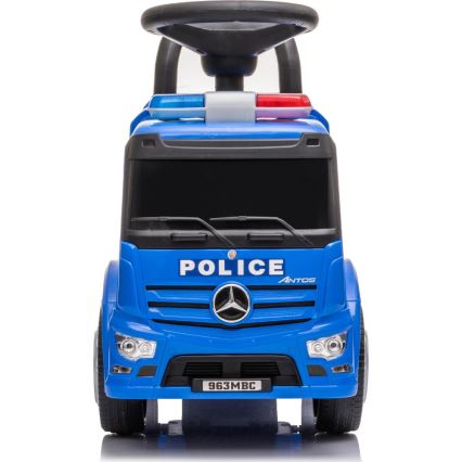 Draisienne voiture Mercedes voiture de police 2xAA bleu