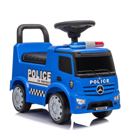 Draisienne voiture Mercedes voiture de police 2xAA bleu