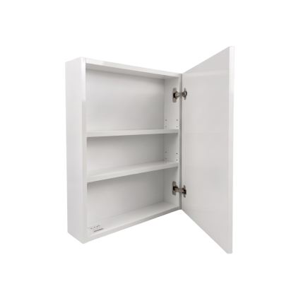 Dřevojas - Armoire de salle de bains à miroir NEXI 60 x 68 cm blanche