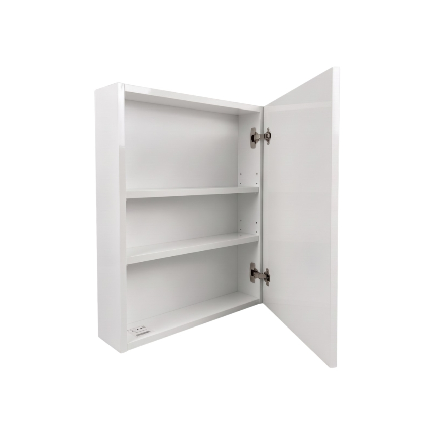 Dřevojas - Armoire de salle de bains à miroir NEXI 60 x 68 cm blanche