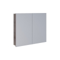Dřevojas - Armoire de salle de bains à miroir NEXI 80x68 cm chêne foncé
