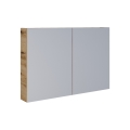 Dřevojas - Armoire de salle de bains avec miroir NEXI 100 x 68 cm chêne