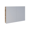 Dřevojas - Armoire-miroir de salle de bains NEXI 100 x 68 cm, chêne