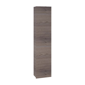 Dřevojas - Colonne murale de salle de bains ZYLO 35x155 cm chêne foncé