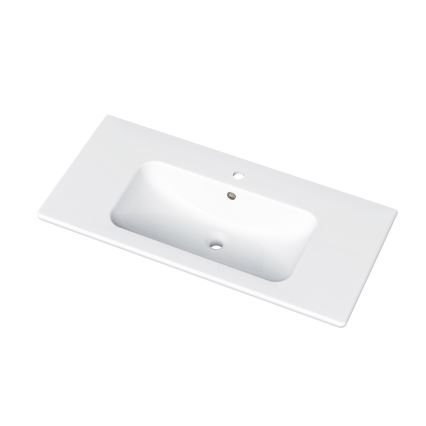 Dřevojas - Meuble de salle de bains avec lavabo BANO 100x47 cm blanc