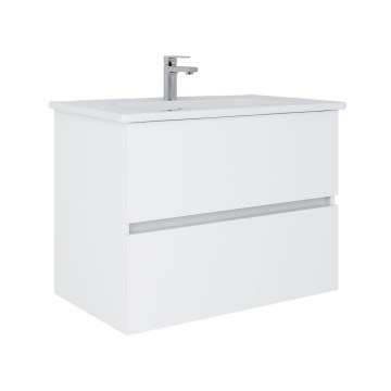 Dřevojas - Meuble de salle de bains avec lavabo BANO 78x47 cm blanc