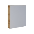 Dřevojas - Meuble de salle de bains miroir NEXI 60x68 cm chêne