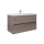 Dřevojas - Meuble-lavabo BANO 100x47 cm chêne foncé/blanc