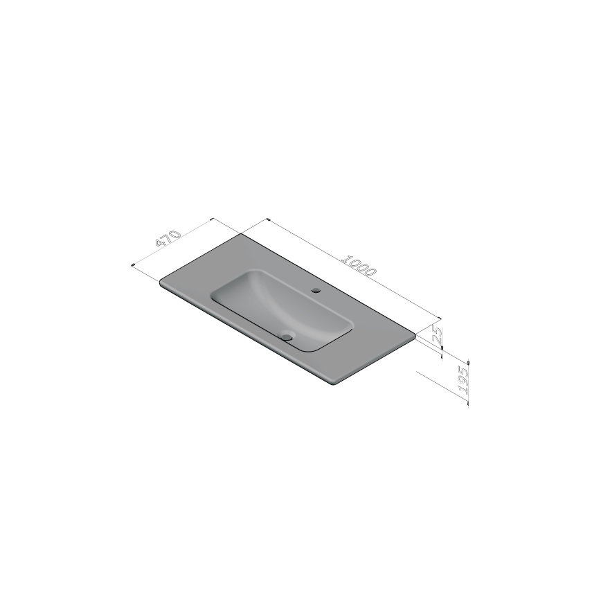 Dřevojas - Meuble-lavabo BANO 100x47 cm chêne foncé/blanc