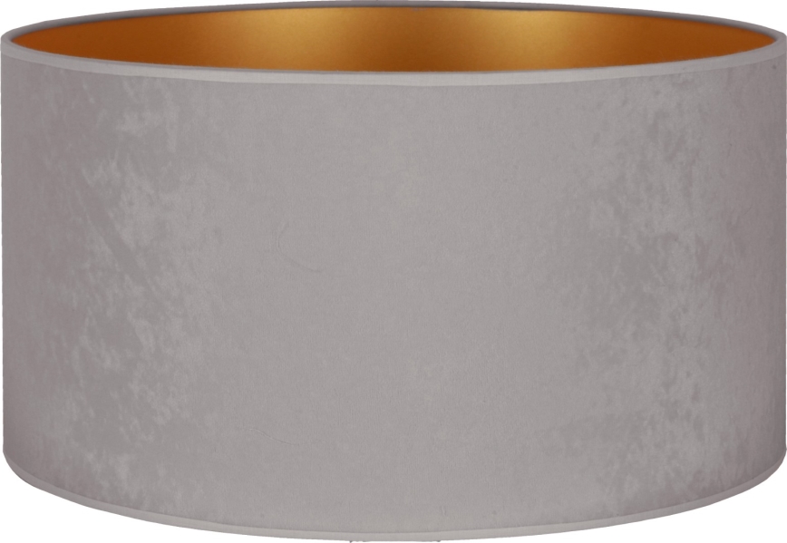Duolla - Abat-jour pour lampadaire VELVET E27 d. 35 cm gris/doré