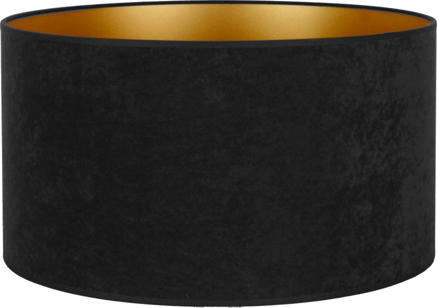 Duolla - Abat-jour pour lampadaire VELVET E27 d. 35 cm noir/doré