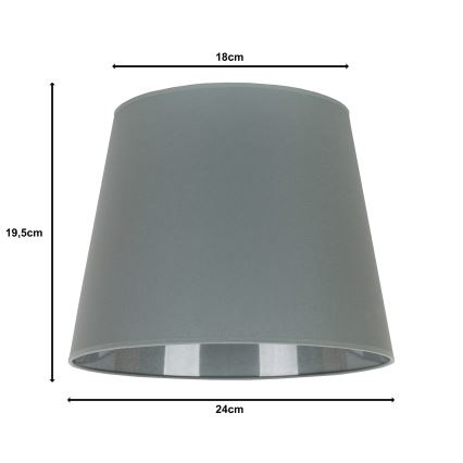Duolla - Abat-jour pour lampe de table CLASSIC M E27 d. 24 cm gris