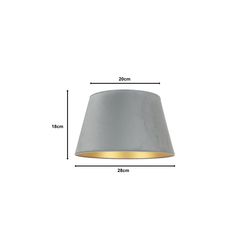 Duolla - Abat-jour pour lampe de table CONE M E27 Ø 28 cm vert menthe