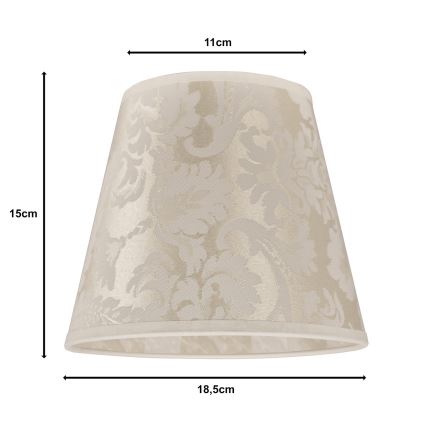 Duolla - Abat-jour pour lampe de table SOFIA XS E14 d. 18,5 cm beige