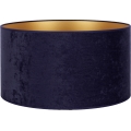 Duolla - Abat-jour universel VELVET E27 d. 35 cm bleu/doré