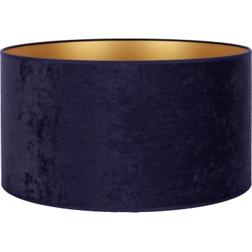 Duolla - Abat-jour universel VELVET E27 d. 35 cm bleu/doré