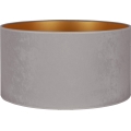 Duolla - Abat-jour universel VELVET E27 d. 35 cm gris/doré