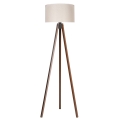 Duolla - Lampadaire 1xE27/60W/230V d. 44 cm crème/wenge
